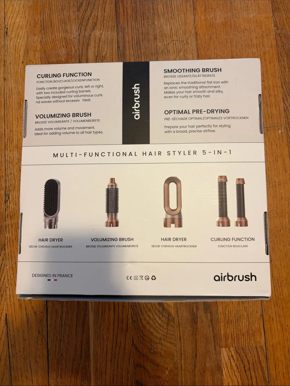 airbrush 5-in-1 Hair Styler in Rose Gold